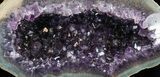 Dark Purple Amethyst Geode - Uruguay #40597-1